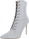 STEVE MADDEN VALENCY WOMENS RHINESTONE POINTED TOE ANKLE BOOTS