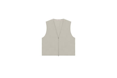 Pre-owned Fear Of God Essentials Barn Vest Smoke