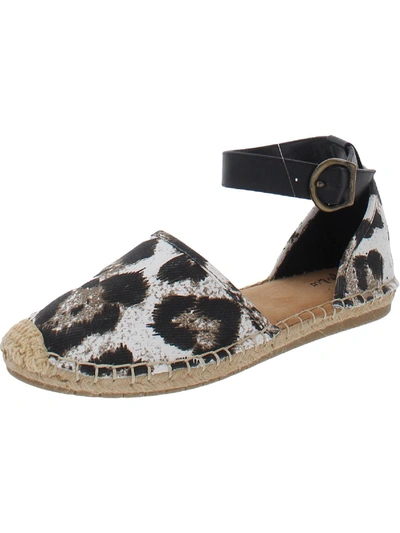 Style & Co Paminna Womens Faux Suede Toe Cap Flat Sandals In Multi