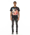 Cult Of Individuality Short Sleeve Crew Neck Tee " S & D Rock N Roll" In Black