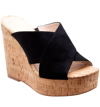 Charles By Charles David Duo Platform Wedge Sandal In Black-ms