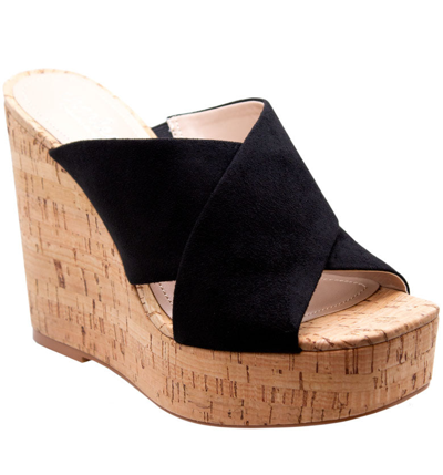 Charles By Charles David Duo Platform Wedge Sandal In Black