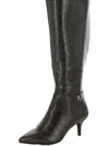 Charter Club Cruelaa Womens Faux Leather Tall Knee-high Boots In Black