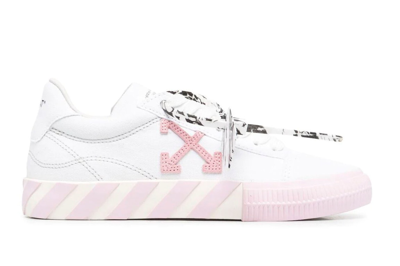 Pre-owned Off-white Vulc Low Light Pink Arrow (women's) In White/pink