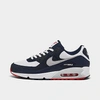 Nike Air Max 90 Sneaker In Obsidian/pure Platinum/white/track Red