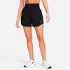 Nike Women's One Dri-fit Ultra High-waisted 3-inch Brief-lined Shorts In Black/reflective Silver