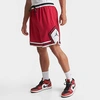 Nike Jordan Men's Dri-fit Sport Woven Diamond Basketball Shorts In Gym Red/black/white/black