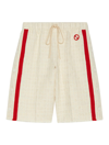 GUCCI SHORTS IN COTTON TWILL WITH PATCH