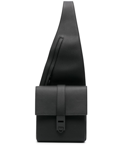 Ferragamo Asymmetric Shoulder Bag In Black