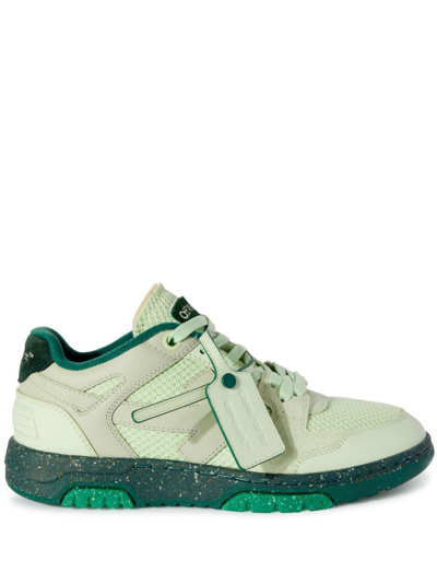 Off-white Slim Out Of Office Sneakers In Green
