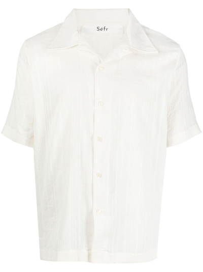 SÉFR PINTUCK COTTON SHIRT