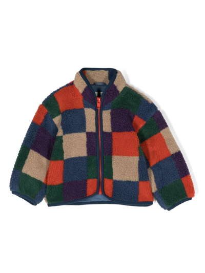 Stella Mccartney Babies' Colour-block Zip-up Jacket In Multicolor