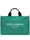 DOLCE & GABBANA LOGO-DETAIL SHOULDER BAG