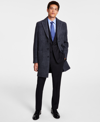 BROOKS BROTHERS B BY BROOKS BROTHERS MEN'S PLAID DOUBLE-FACE WOOL BLEND OVERCOAT
