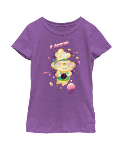 Disney Pixar Girl's Elemental Lutz Poster Child T-shirt In Purple Berry