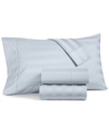 CHARTER CLUB DAMASK 1.5" STRIPE 550 THREAD COUNT 100% COTTON 4-PC. SHEET SET, CALIFORNIA KING, CREATED FOR MACY'S