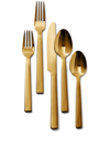 RALPH LAUREN GOLD-TONE ACADEMY 5-PIECE CUTLERY SET,68059157000120683361