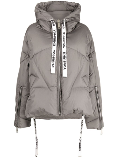 Khrisjoy Iconic Puffer Jacket In Grey