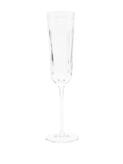 Ralph Lauren Clear Coraline 2 Piece Champagne Flutes In White