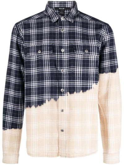 Ksubi Paradox Plaid-check Print Shirt In Blue