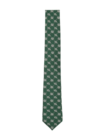 Gucci Kids Green Tie For Boys