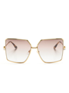 Casablanca Square-frame Sunglasses In Gold