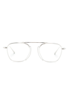 Matsuda Pilot-frame Optical Glasses In Silver