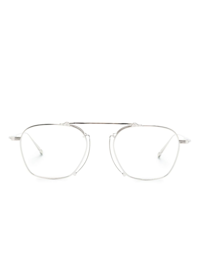 Matsuda Pilot-frame Optical Glasses In Silver
