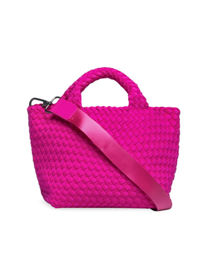 Naghedi St. Barths Woven Mini Tote In Miami Pink