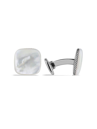 David Yurman Men's Streamline Cushion Cufflinks In Mother Of Pearl