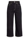 KENZO WOMEN'S SUMIRE HIGH-RISE CROPPED WIDE-LEG JEANS