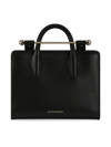 Strathberry Nano Leather Tote In Black