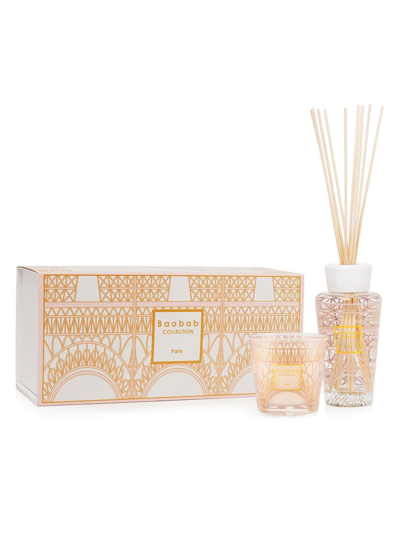 Baobab Collection My First Baobab Paris 2-piece Gift Box In Pink Gold