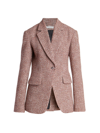 CHLOÉ WOMEN'S TWEED SINGLE-BREASTED JACKET