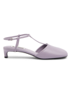 Jil Sander Women's 35mm Leather T-strap Sandals In Purple