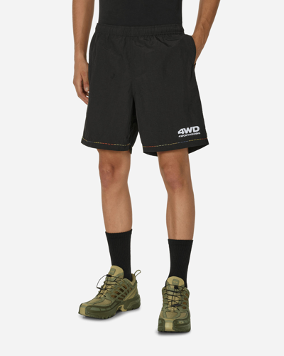 4 Worth Doing Gradient Stitched Shorts In Black