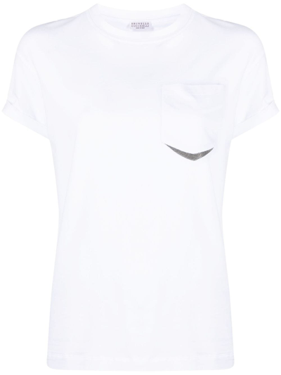 Brunello Cucinelli Monili Chain-detail T-shirt In White