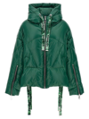Khrisjoy Chris Iconic Shiny Down Jacket In Green