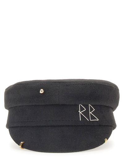 Ruslan Baginskiy Baker Boy Hat In Black  