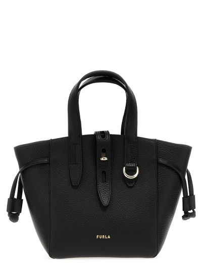 Furla Net Mini Shopping Bag In Black