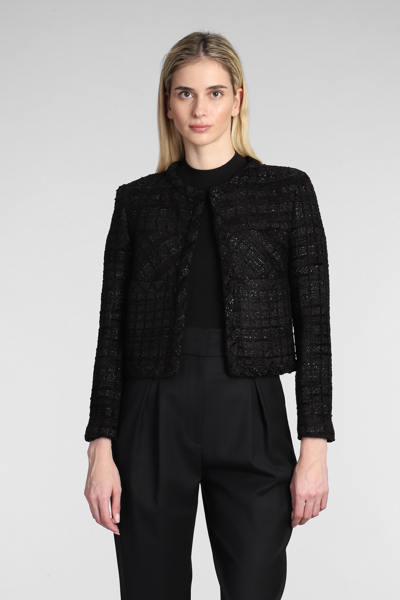 Iro Giovani Casual Jacket In Black Acrylic In Bla01