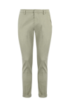 DONDUP GAUBERT BEIGE TROUSERS IN STRETCH COTTON