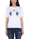 Dsquared2 Sailor Moon T-shirt In Bianco