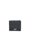 Dolce & Gabbana Logo Jacquard Bi-fold Wallet In Black