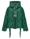 Khrisjoy Chris Iconic Shiny Down Jacket In Green