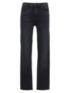 Mother The Mid Rise Dazzler Ankle Jeans In White/black