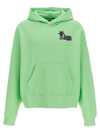 Palm Angels Cotton Hoodie In Green