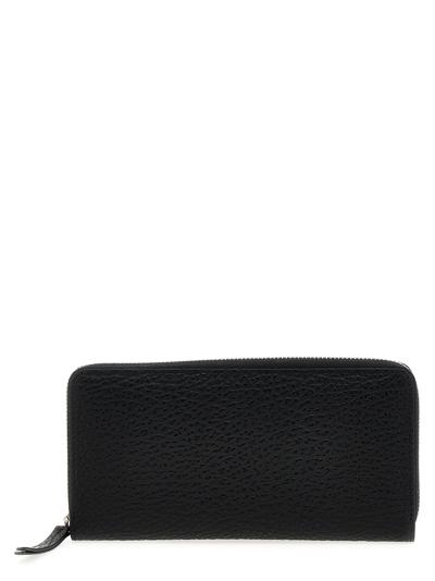 Maison Margiela Stitching Logo Wallet In Black