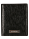 FERRAGAMO LOGO PLAQUE BIFOLD CARDHOLDER