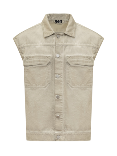 44 Label Group Vest With Logo In Sand